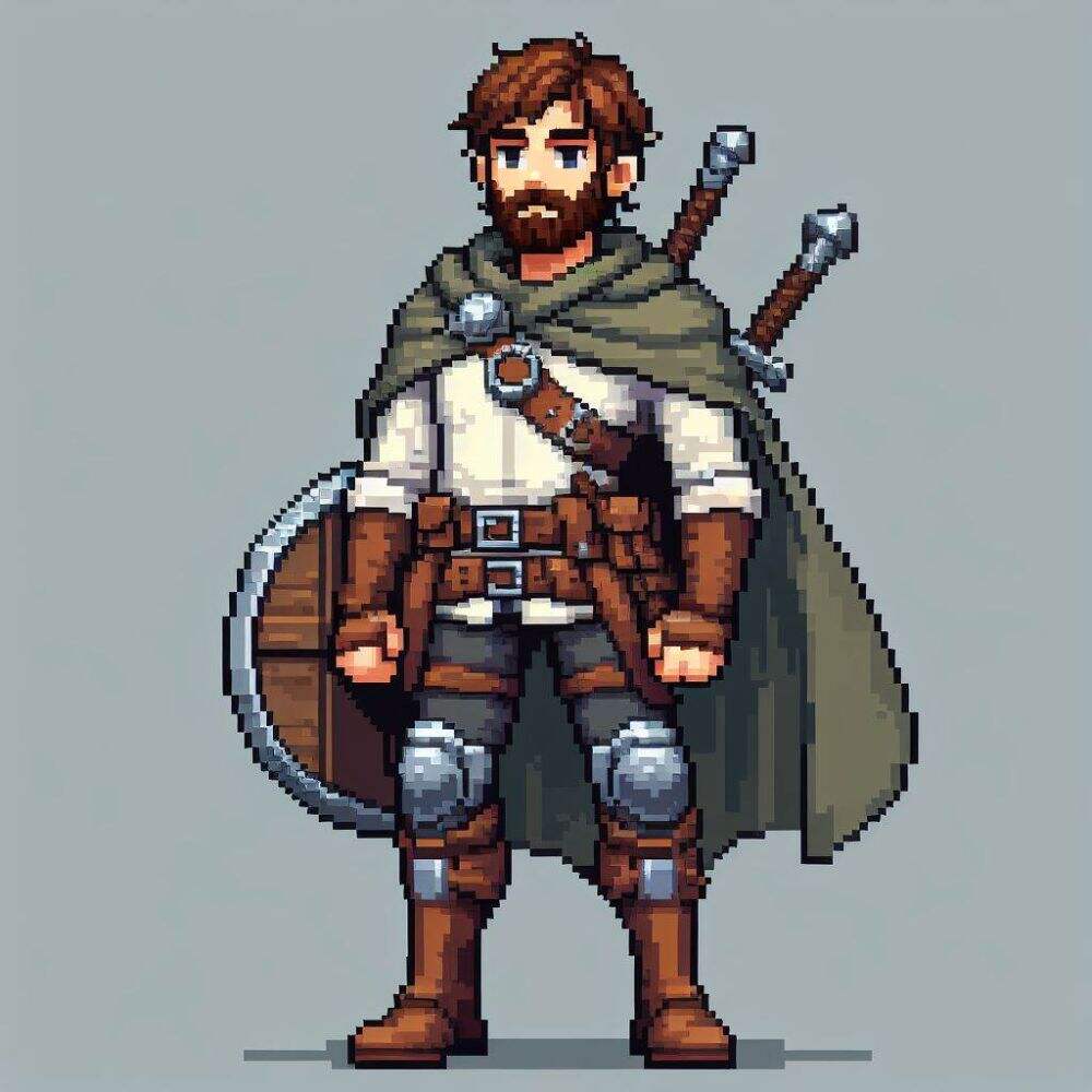 Pixel Knight Character